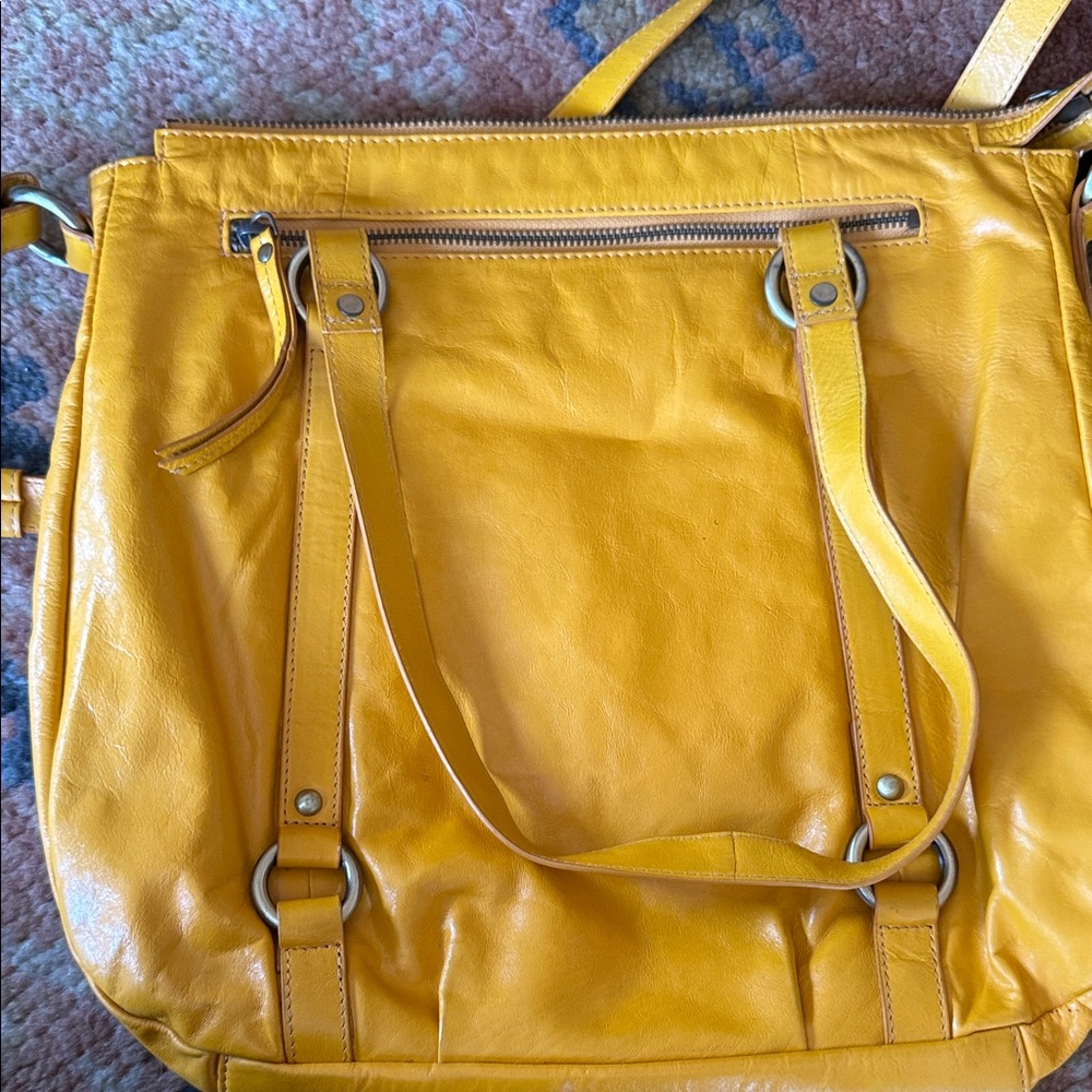 Latico Mustard Leather Shoulder Bag - Picture 4 of 6